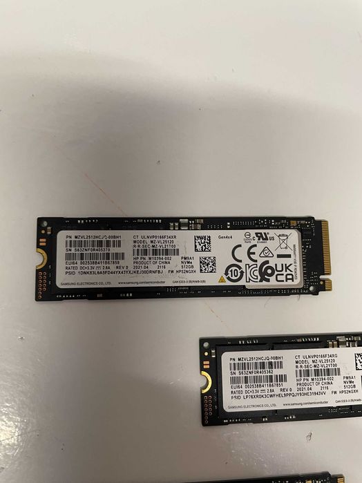 SSD M2 NVME Gen. 4, SAMSUNG PM9A1  512GB, factura, garantie