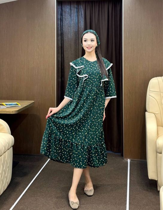 Платье для келинок с платком