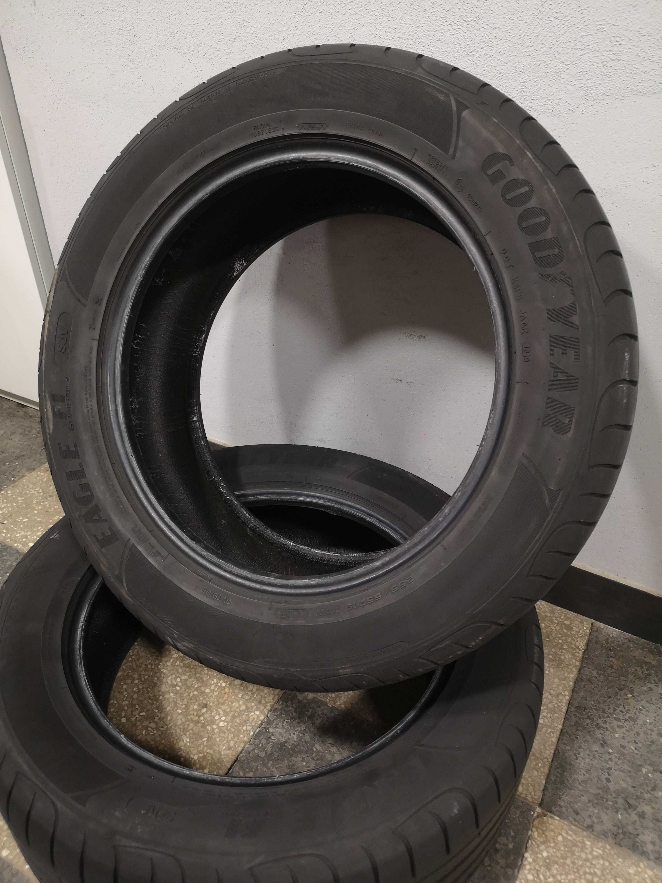 2бр 255/55/19 GOODYEAR 6,8мм грайфер дот:19г безплатен монтаж+++