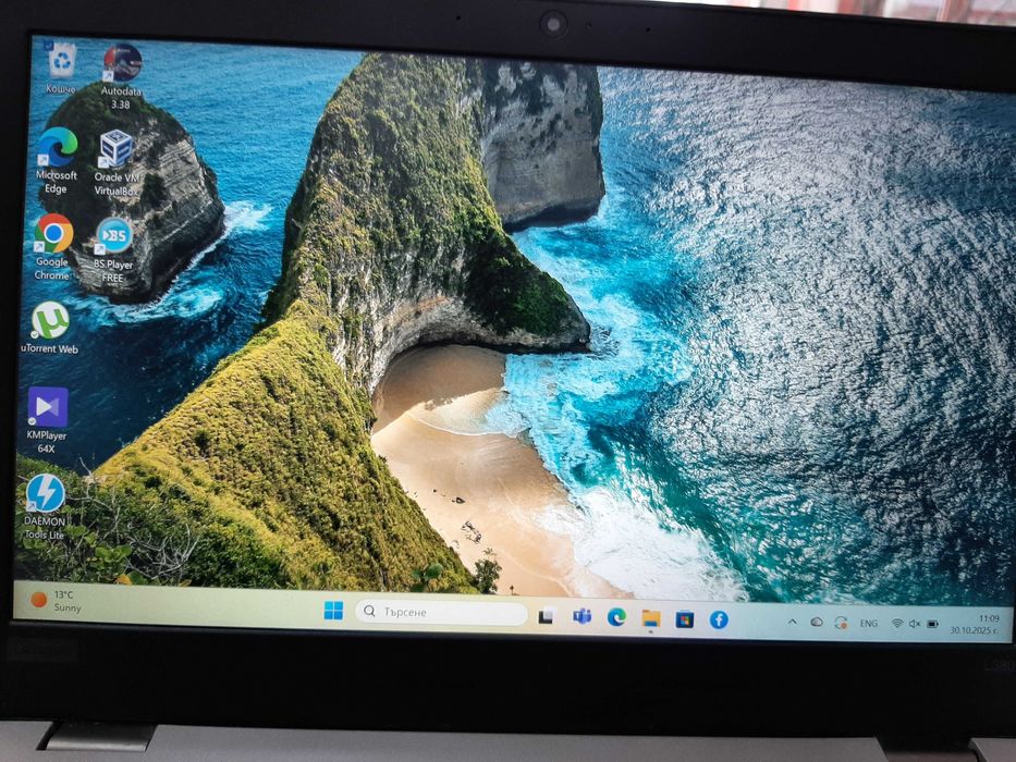 Лаптоп Lenovo ThinkPad L380, 256 GB,8 RAM,I 5th 8Gen,Win 11 Pro