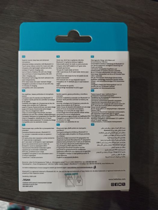 Безжични bluetooth слушалки Ttec