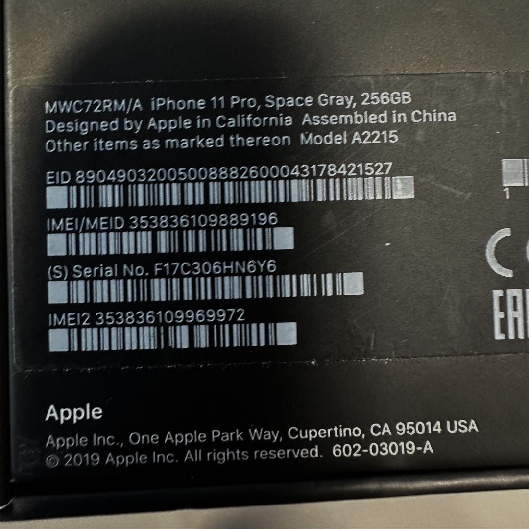 Apple iPhone 11 Pro 256GB Space Gray în Condiție Bună + Cutie