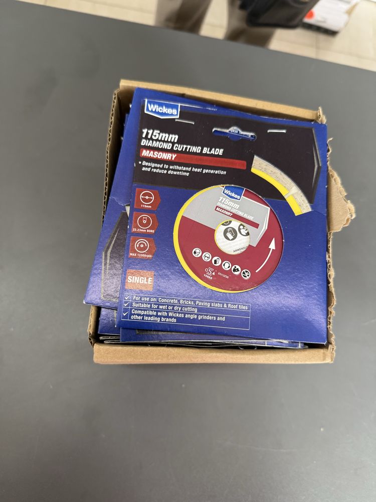 Set 3 Discuri  profesionale taiat zidarie , 115 x 22.23, Wickes