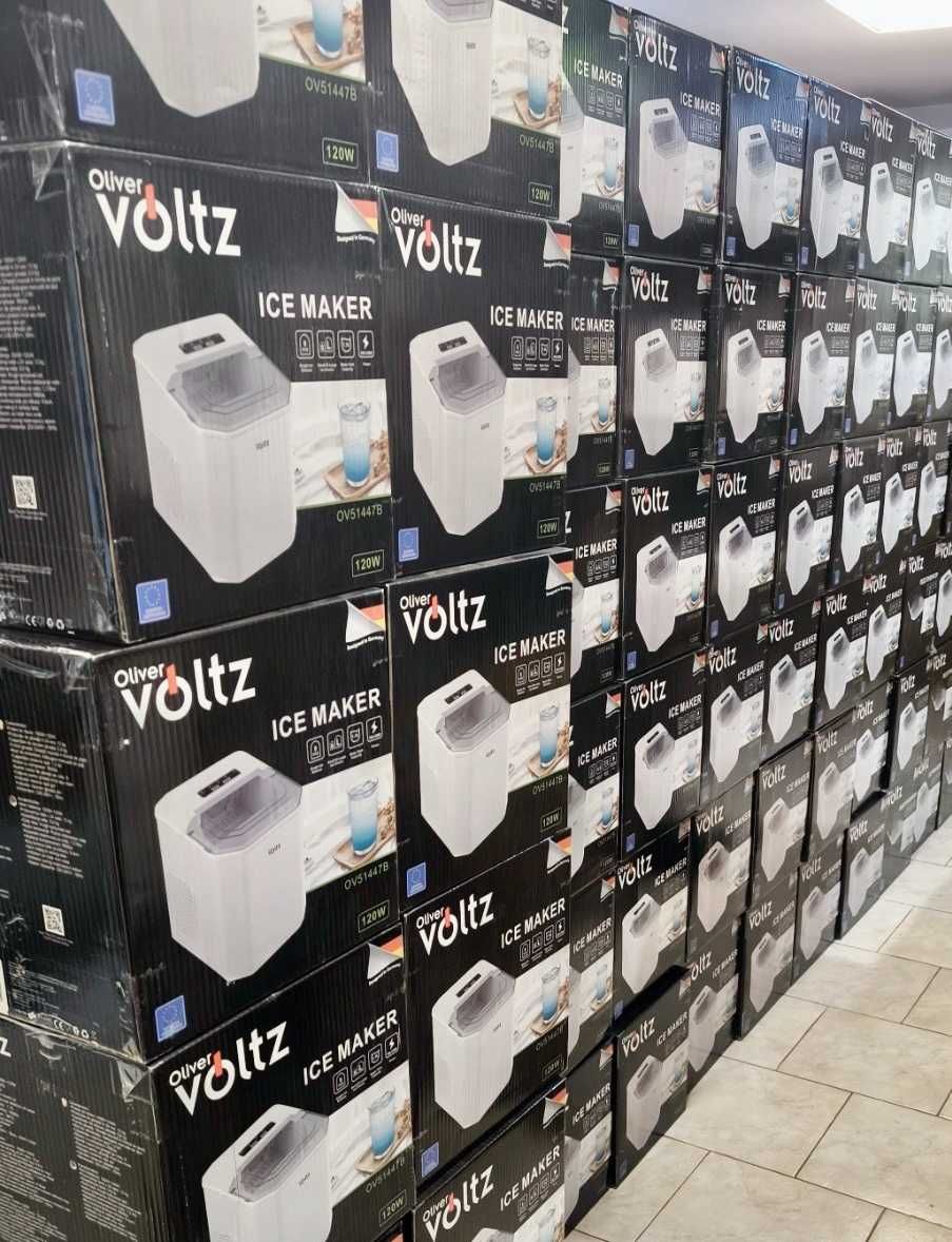 Ледогенератор Oliver Voltz OV 120W 12кг./24ч., 1.3л., Черен/Бял/Инокс