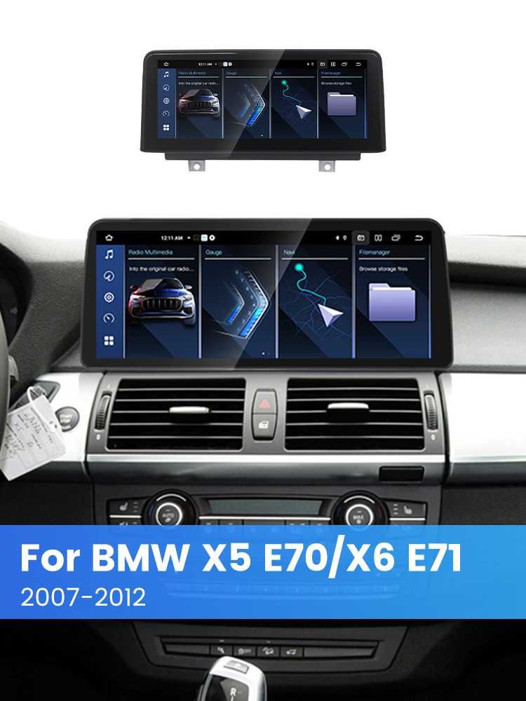 Navigatie Bmw X5 X6 E70 E71 Android 13 4/8 GB RAM Carplay Sim + Camera