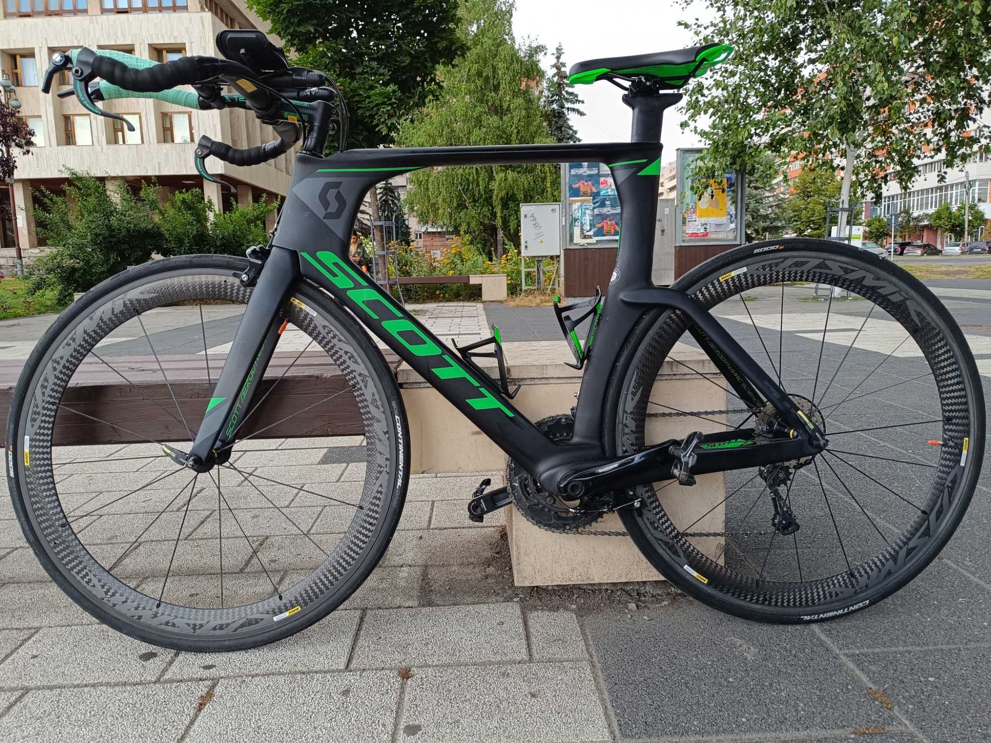 Bicicletă carbon TT/Triatlon Scott Plasma X – mărimea L (175–185 cm)