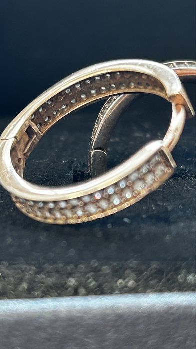 Сребърни обици-халки