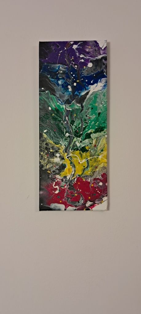 Arta abstracta,tablou pictat manual
