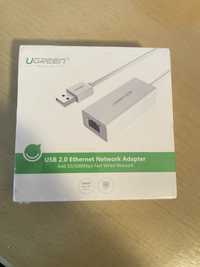 Adaptor placa de retea UGreen USB 2.0 la internet nou nout