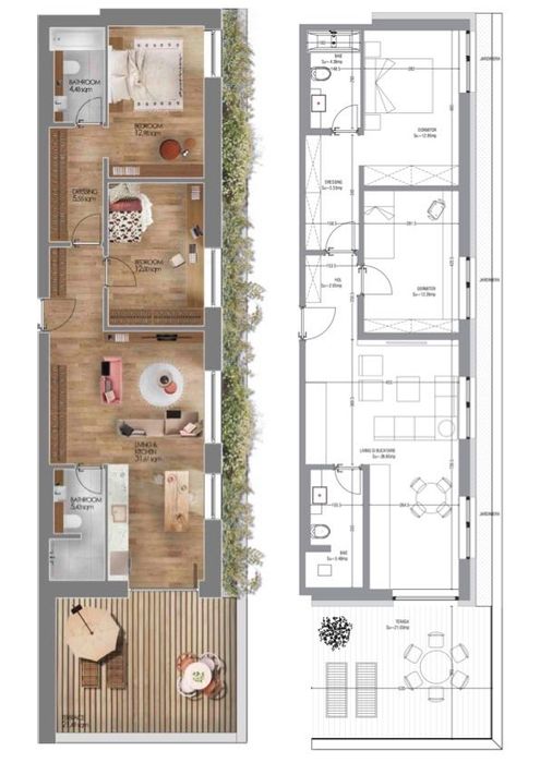 Apartament 3 camere, priveliste la padure - Amber Forest