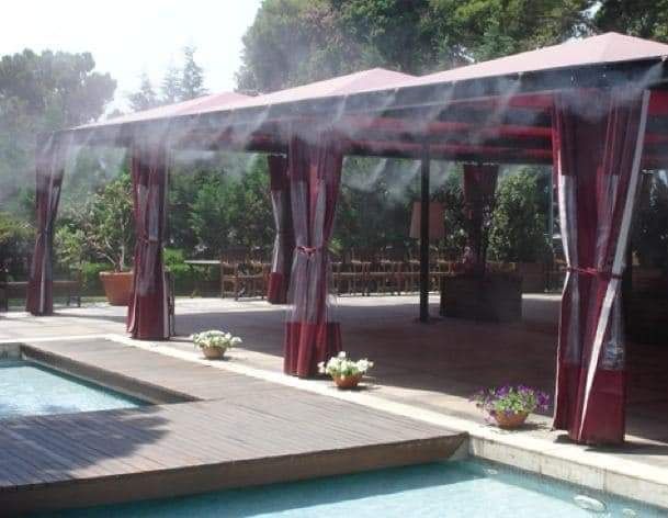 Охлаждаща система с водна мъгла, за двор, тераса, веранди – 10, 20 и 2