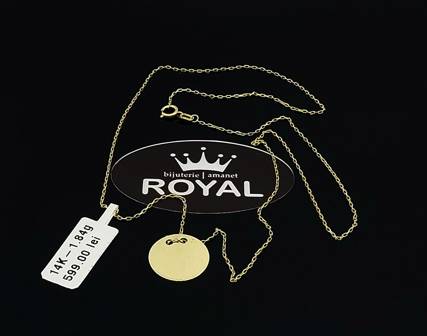 Bijuteria Royal lant din aur 14k 1.84 gr