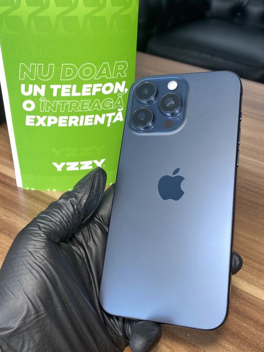 iPhone 15 Pro Max / 512 GB / Sănătate baterie 100% / Foarte bun