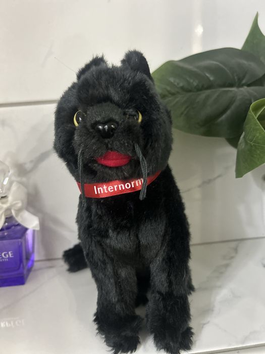 Плюшена играчка черно кученце перфектна