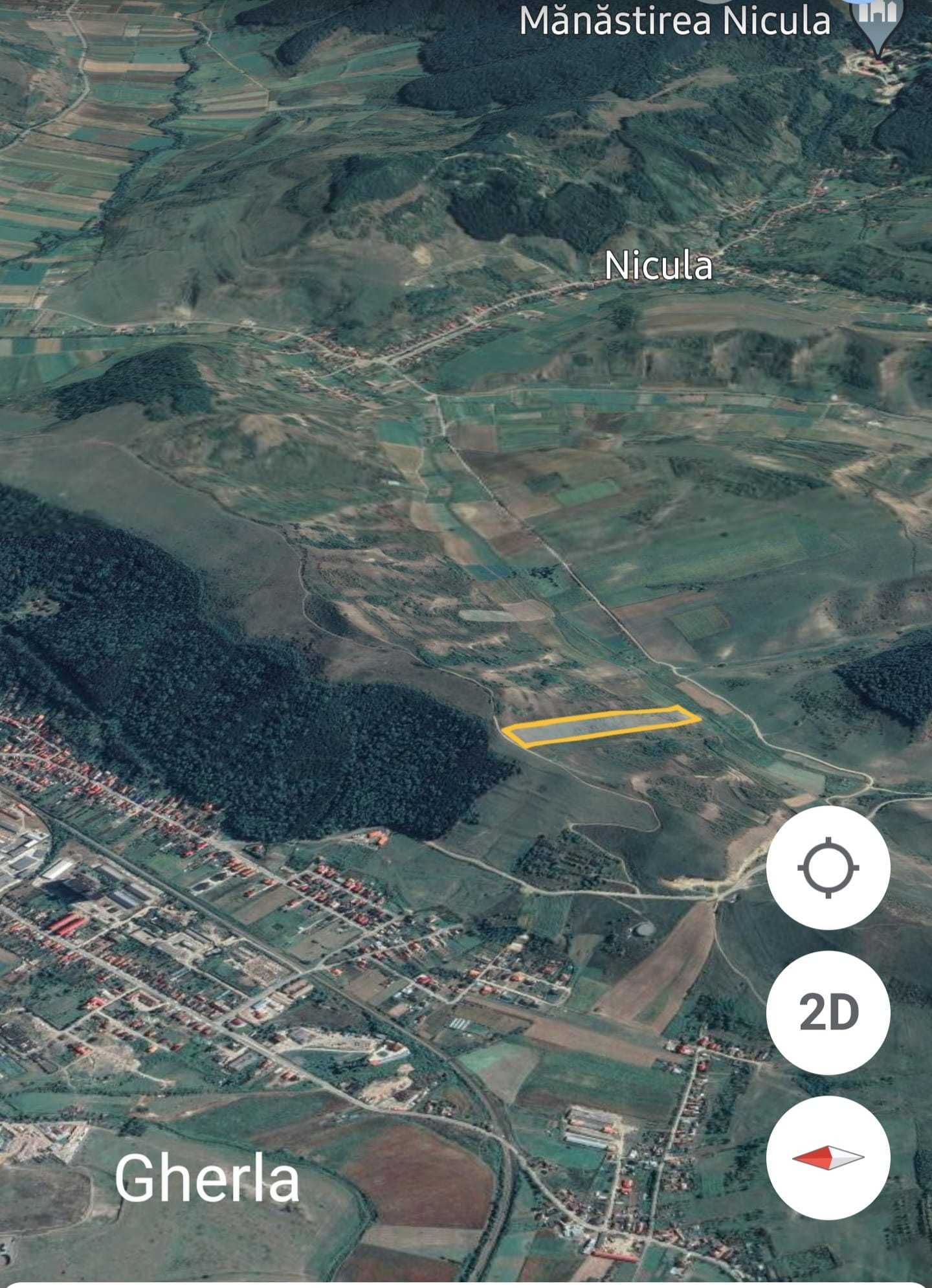 Teren de vanzare 2,75 H  in Gherla-Nicula jud Cluj