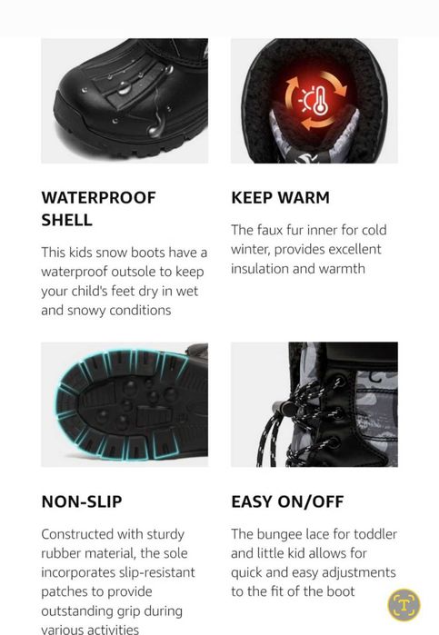 Ghete HOBIBEAR, Impermeabile, Blana, Rosu si Gri  sau , Negru/Albastru