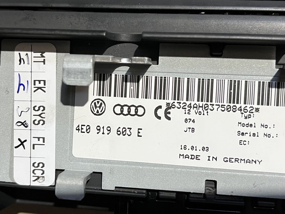 Navigatie / Display MMI Audi A8 D3