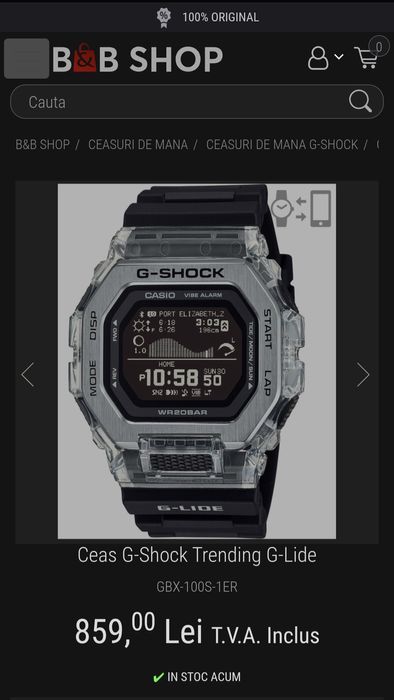 Casio G-Shock GBX-100S-1ER