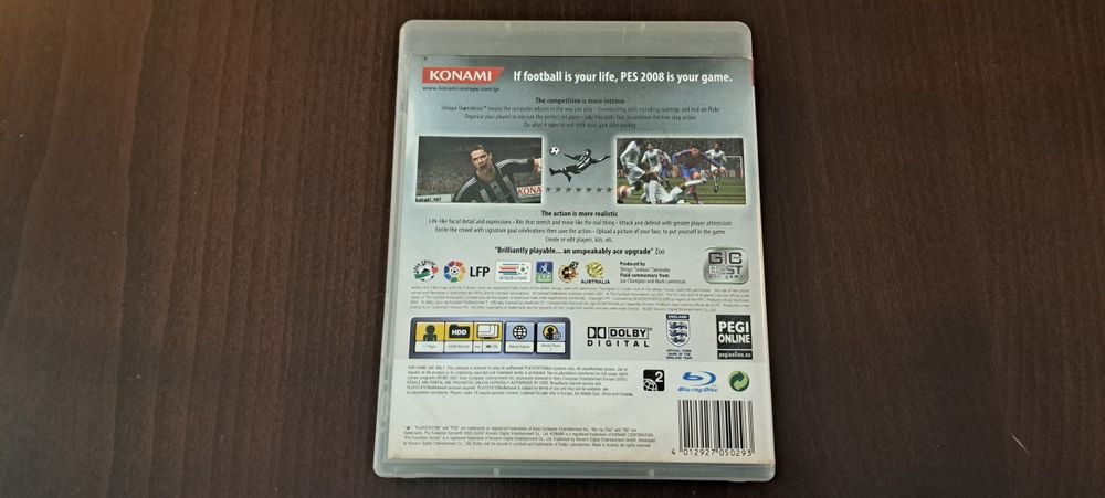 pes 2008 ps3 game диск конзола контролер игра футбол playstation