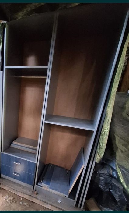 Mobila tineret făcută pe comanda albastru -gri