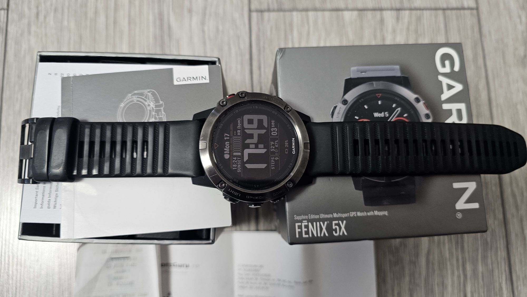 Ceas Garmin fenix 5x saphire