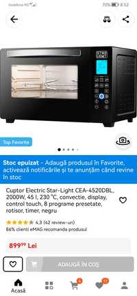 Vand cuptor electric Star Light