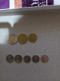Vând monede vechi franci,cent,euro