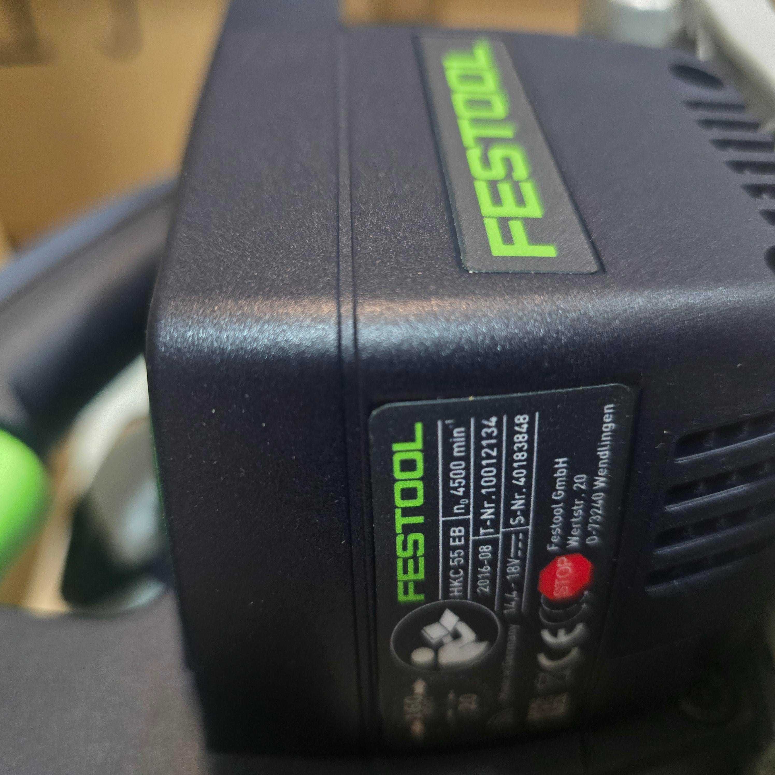 Акумулаторен ръчен циркулярен трион Festool HKC 55 basic