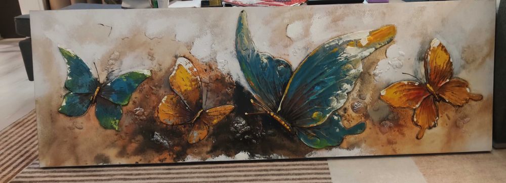 Релефна картина с пеперуди