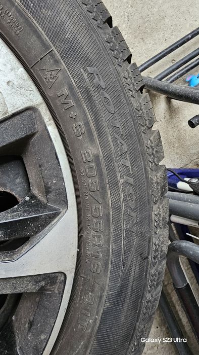 Cauciucuri iarna cu jante de tabla 5*112 (grupul VAG)