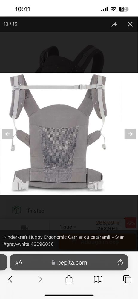 Vand marsupiu HUGGI  Baby Carrier