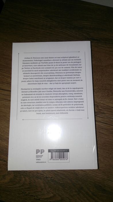 Jordan B. Peterson - 12 Reguli de viata -  Carte Noua Sigilata