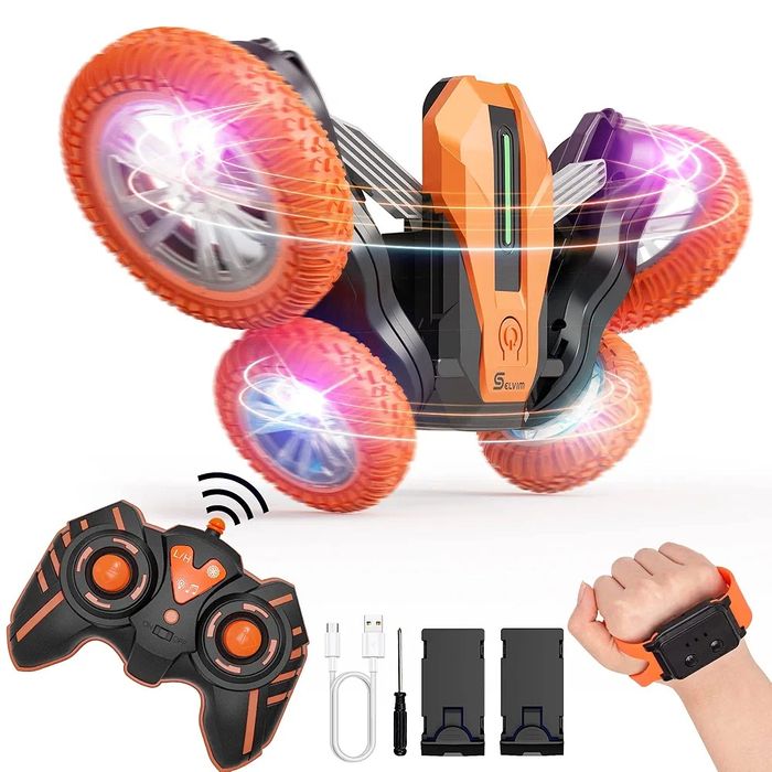 Selvim Каскадьорска кола с дистанционно управление, 360° въртене, упра