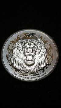 2 Monede argint ROARING LION 2023