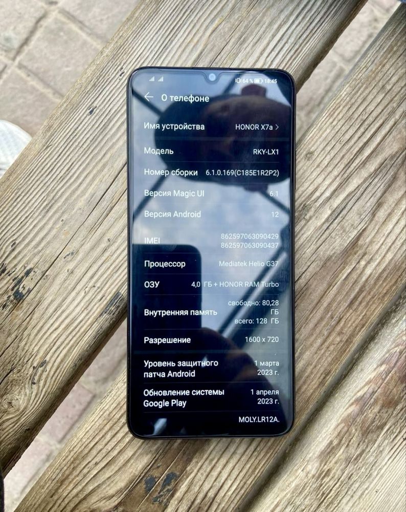 HONOR X7 A Plus pamid 128 Gb Ram 6Gb turbo