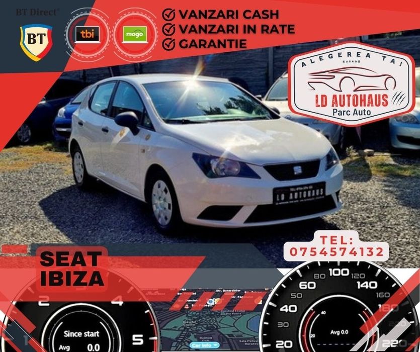 Seat Ibiza 1.2 Benzină Parc Auto Rate sau Cash