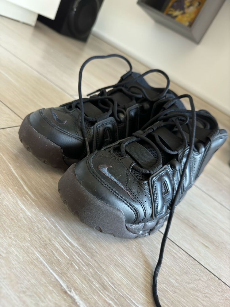 Ghete Nike Uptempo All Black marimea 40