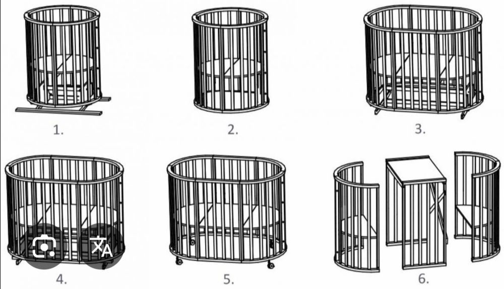 Кроватка трансформер