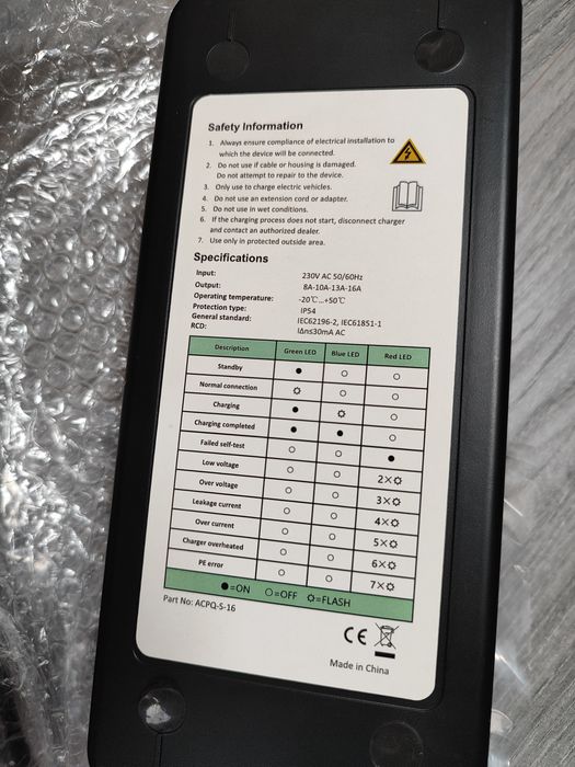 ПРОМО ! GEARZAAR  3.7 kW Type 2 зарядно за  автомобили  / коли !