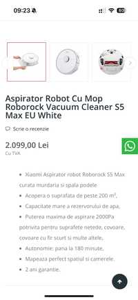 Roborock s5 Max aspirator si mop