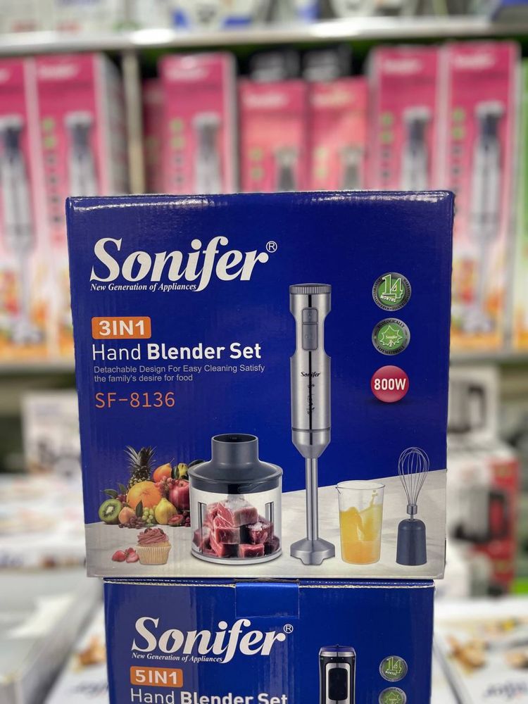 Optom! 4в1 Sonifer  Погружной блендер Миксер Blender Чоппер Blendr