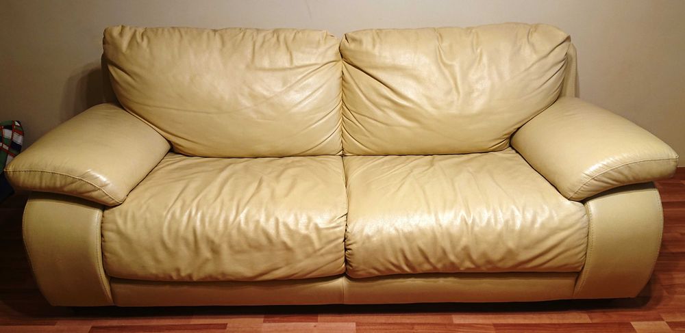 Canapea piele naturala extensibila 3 locuri Contempo Made in Italy