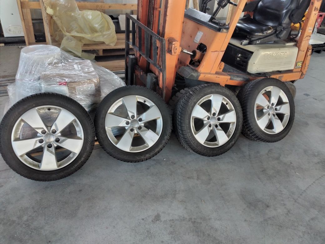 Jante aliaj Audi A6 C6 Q2 TT VAG cu anv iarna 225 50 17 5mm
