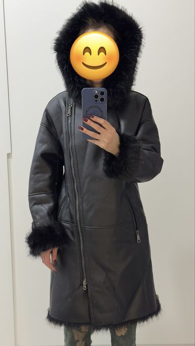 Дубленка зимняя, состояние новое