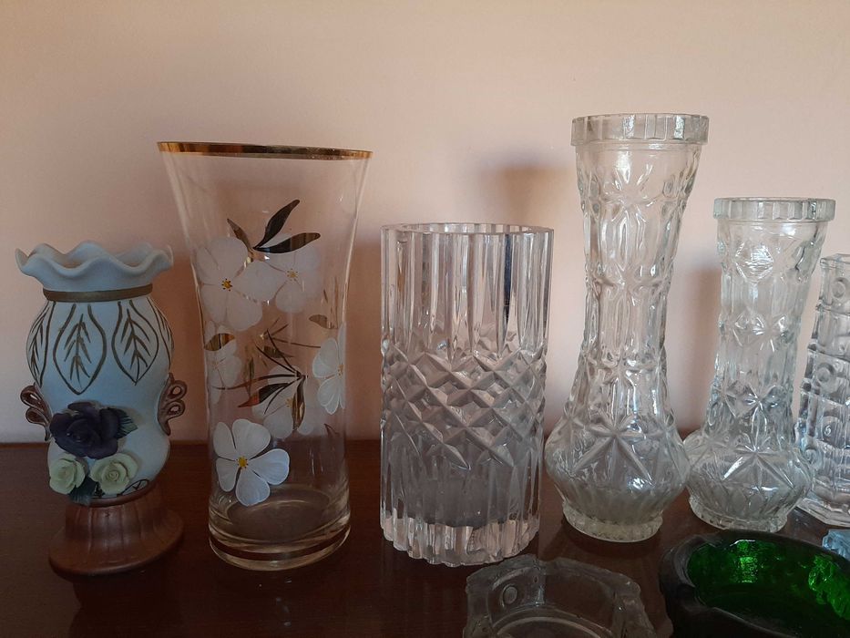 9 бр стъклени вази