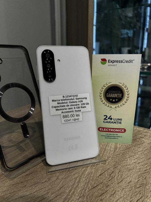 (Ag42) Samsung A26 128GB 6GB B12347 2 ANI GARANTIE!