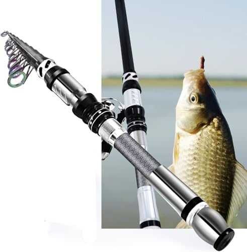 Ултралека въдица 99% карбон телескопична 2.1M за риболов супер твърда