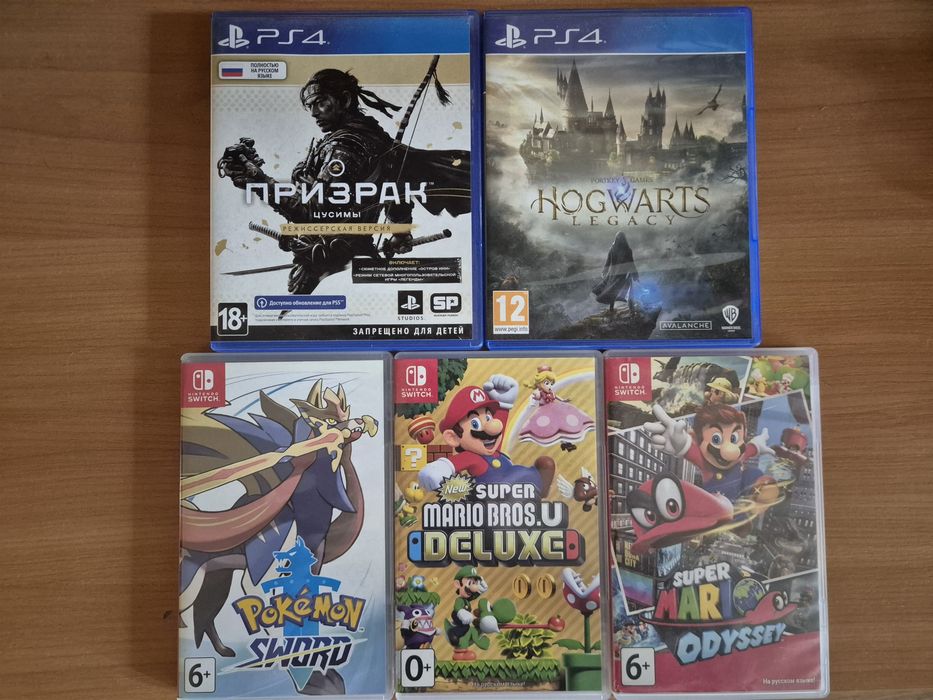 Игры для PS4 и Nintendo switch