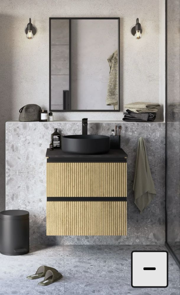 Mobilier baie - baza pentru lavoar cu sertare si blat