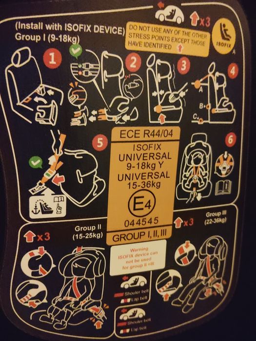 Scaun de masina 9-18 kg isofix